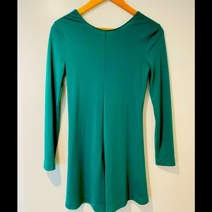 Zara playsuit romper emerald green backless